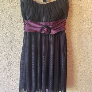 Teeze Me Black Strapless Junior Homecoming Party Sweetheart Neck Dress M
